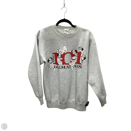 Sweatshirt Crewneck By Disney Store In Grey, Size: M