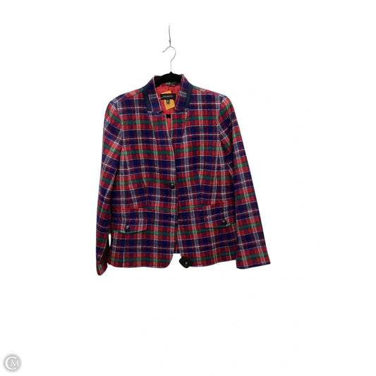 Blazer By Talbots In Plaid Pattern, Size: 12