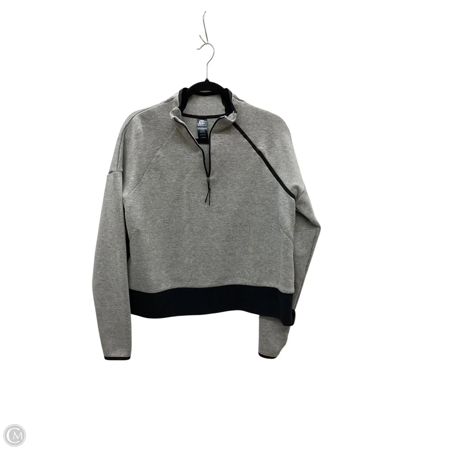Sweatshirt Collar By Champion In Grey, Size: L
