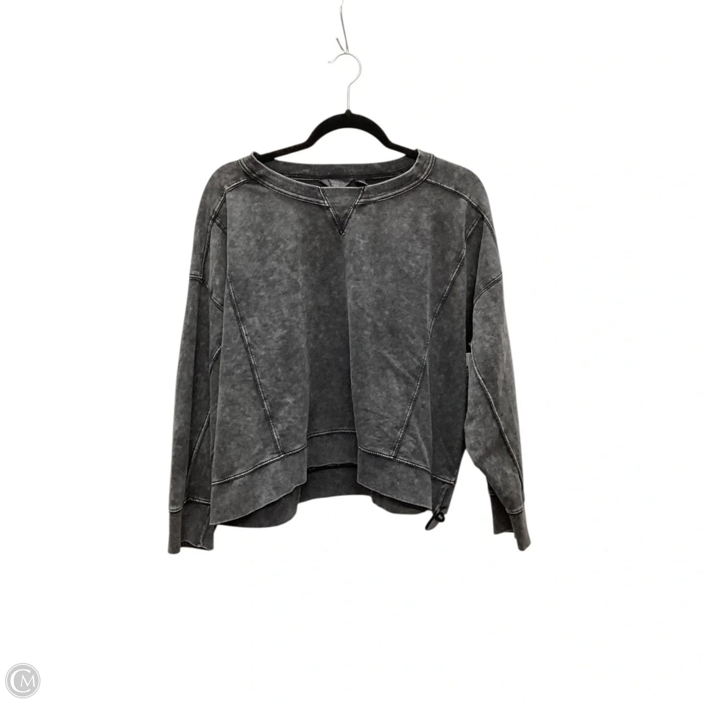 Sweatshirt Crewneck By Danskin In Grey, Size: L