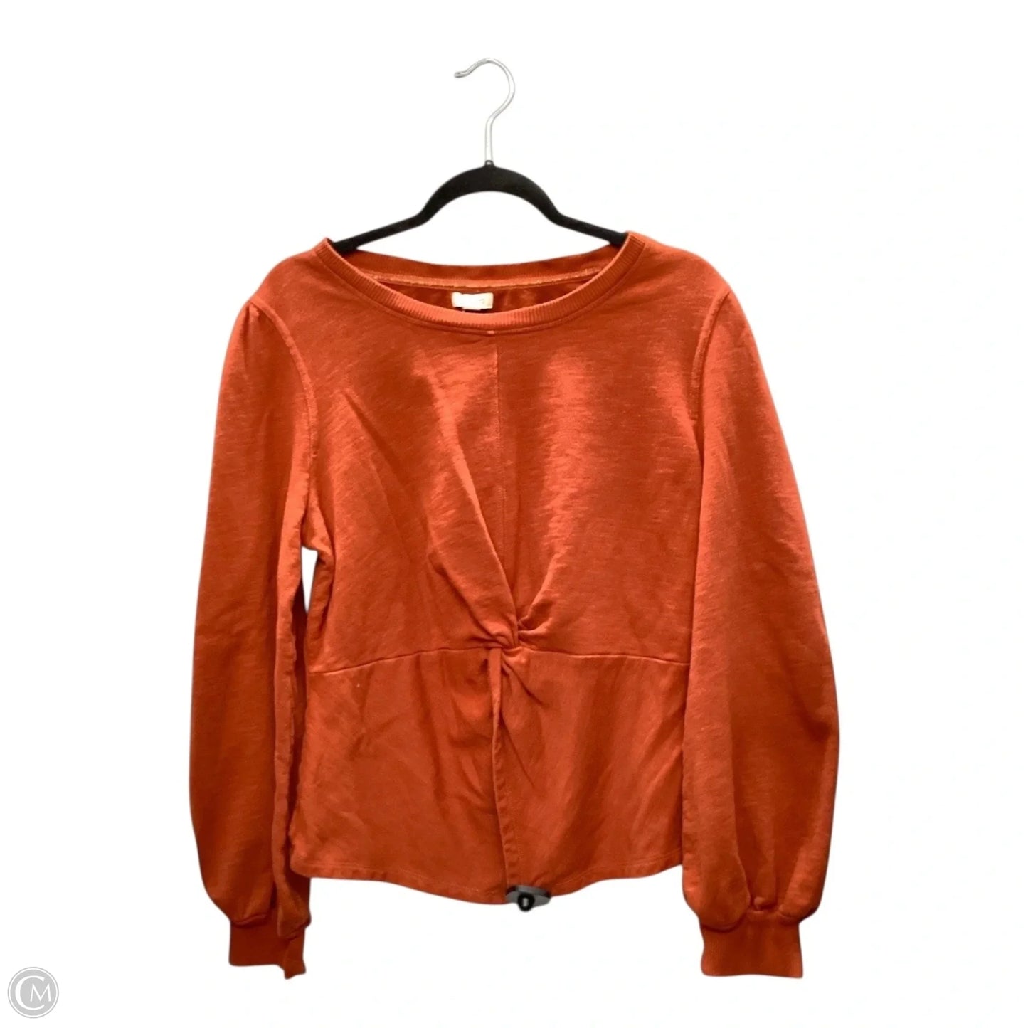 Top Long Sleeve Basic By Pilcro In Orange, Size: Xl