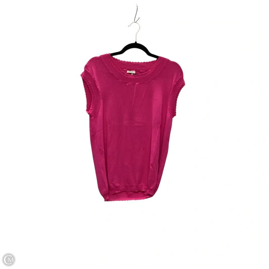 Top Sleeveless By Jodifl In Pink, Size: L