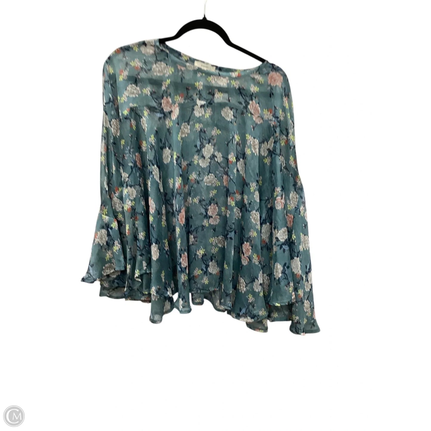 Shawl By Easel In Blue, Size: S