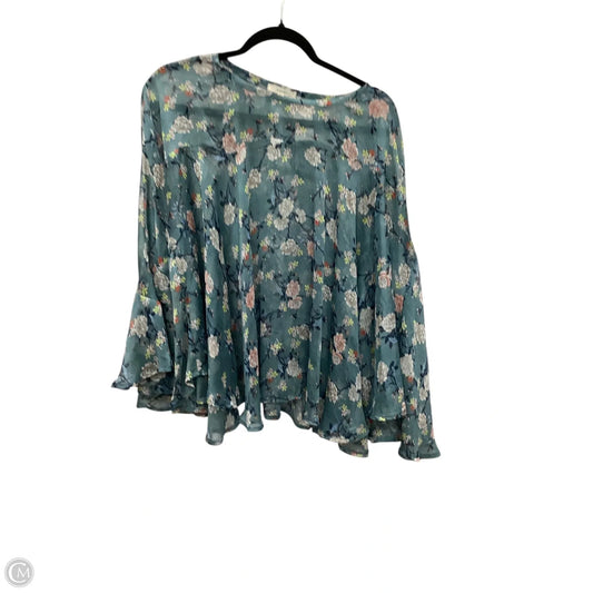 Shawl By Easel In Blue, Size: S