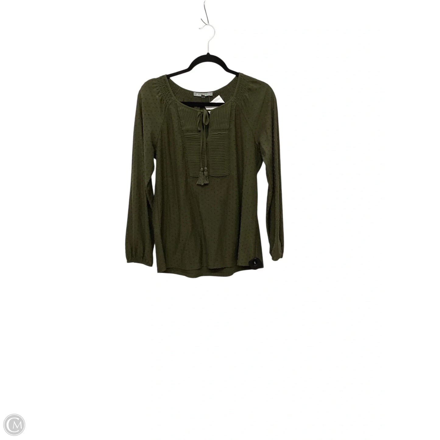 Top Long Sleeve By Daniel Rainn In Green, Size: M