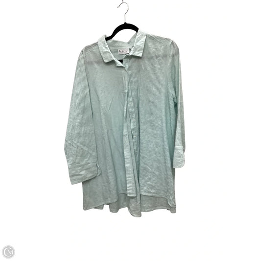 Top Long Sleeve By Habitat In Striped Pattern, Size: L