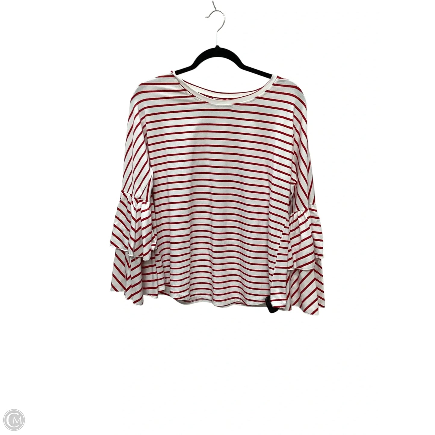 Top Long Sleeve By Umgee In Striped Pattern, Size: S