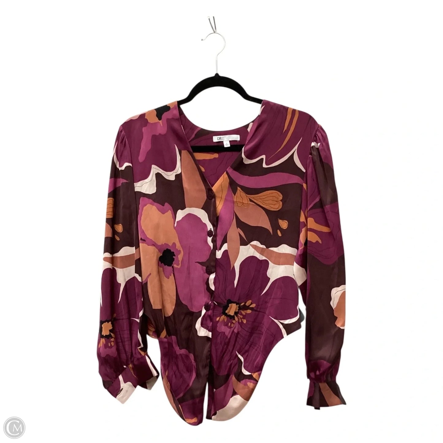 Top Long Sleeve By Dr2 In Purple, Size: S