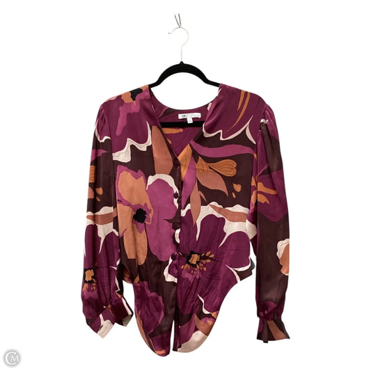 Top Long Sleeve By Dr2 In Purple, Size: S