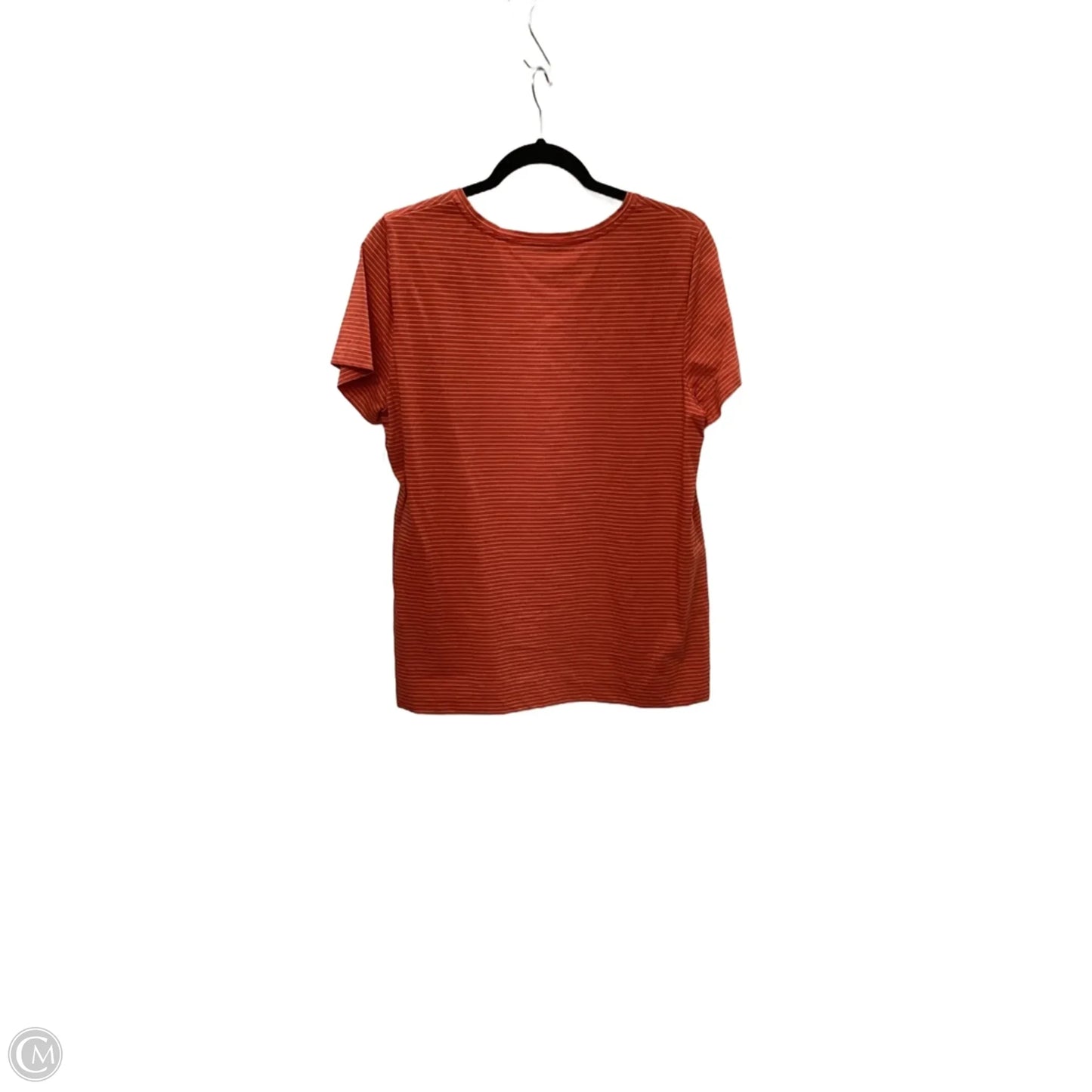 Top Short Sleeve Designer By Lafayette 148 In Red, Size: Xl