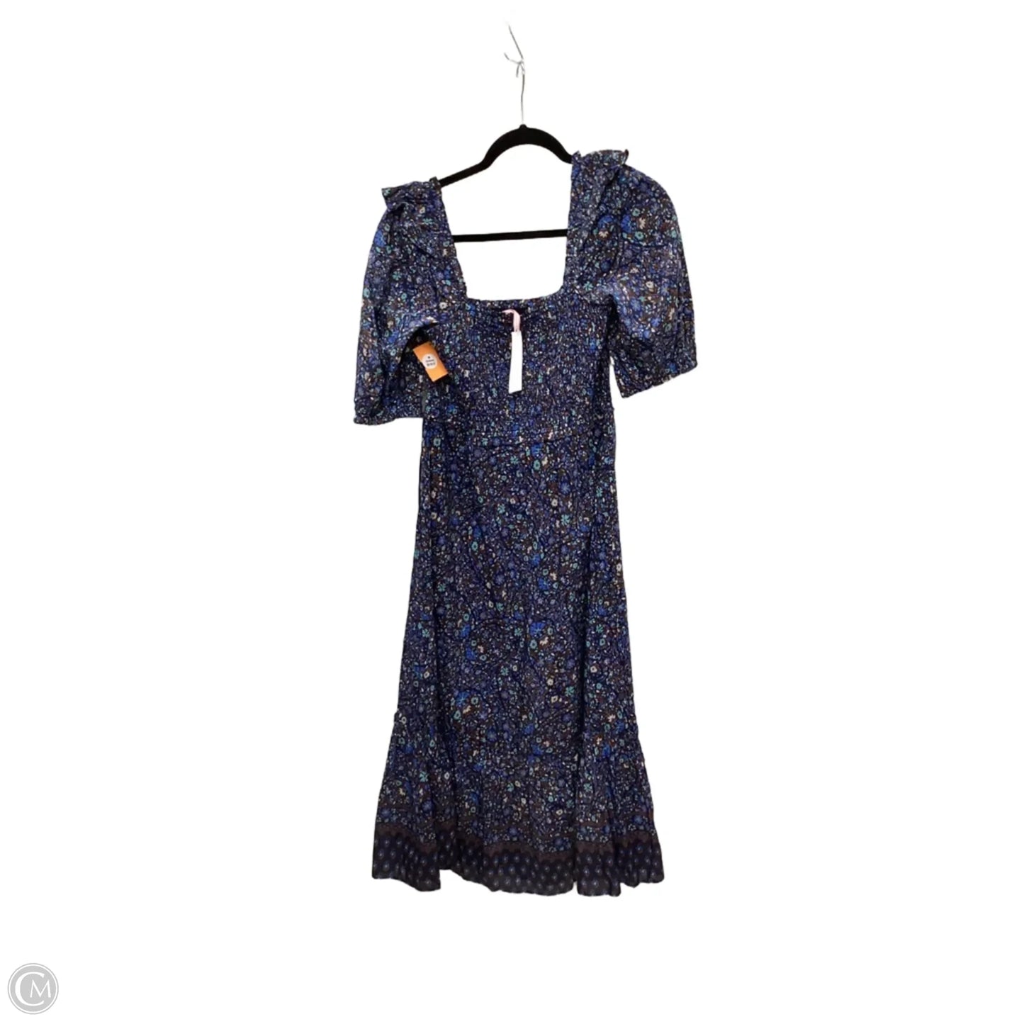 Dress Casual Midi By Vineyard Vines In Blue, Size: L