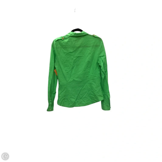 Top Long Sleeve Designer By Tory Burch In Green, Size: 10