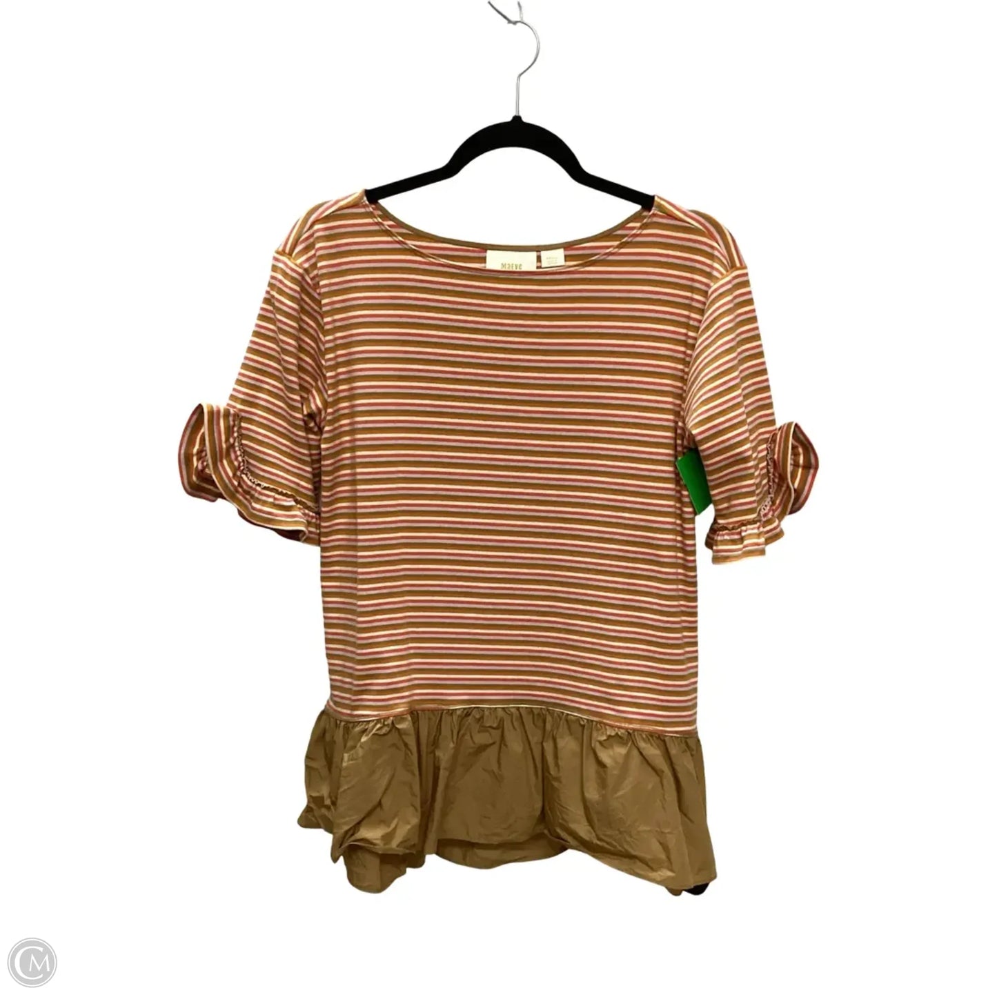 Top Short Sleeve By Maeve In Orange, Size: S