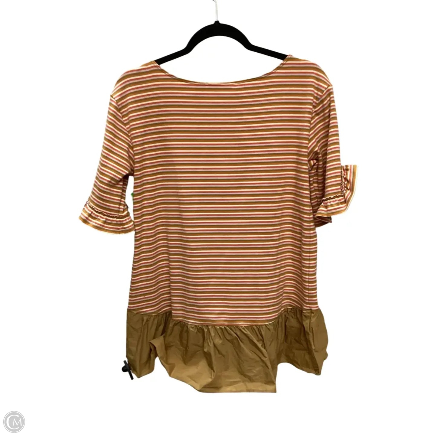 Top Short Sleeve By Maeve In Orange, Size: S