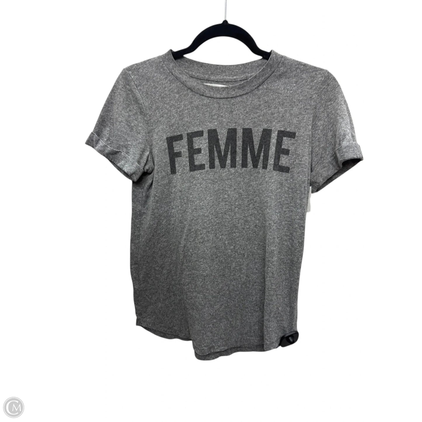 Top Short Sleeve By Cmc In Grey, Size: Xs