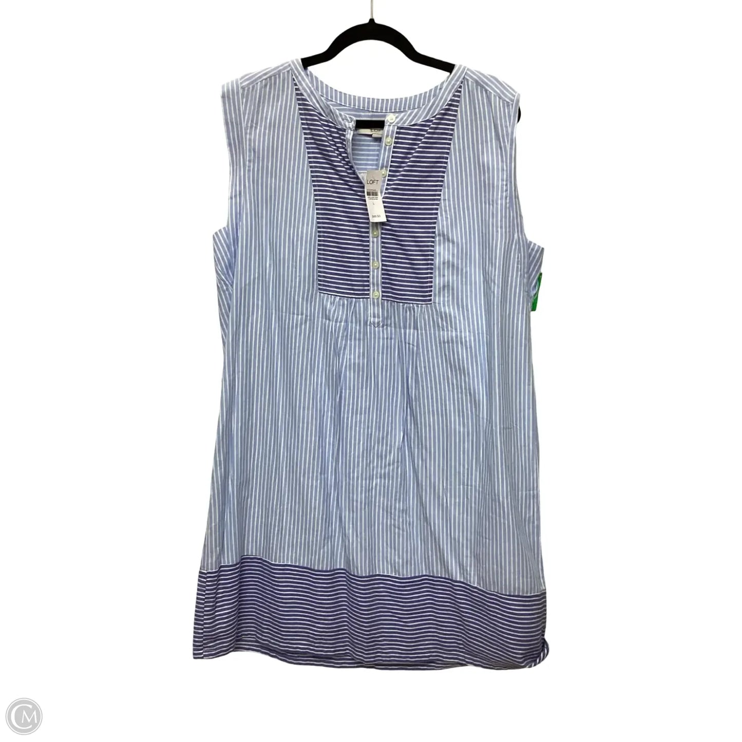 Dress Casual Short By Loft In Blue, Size: L
