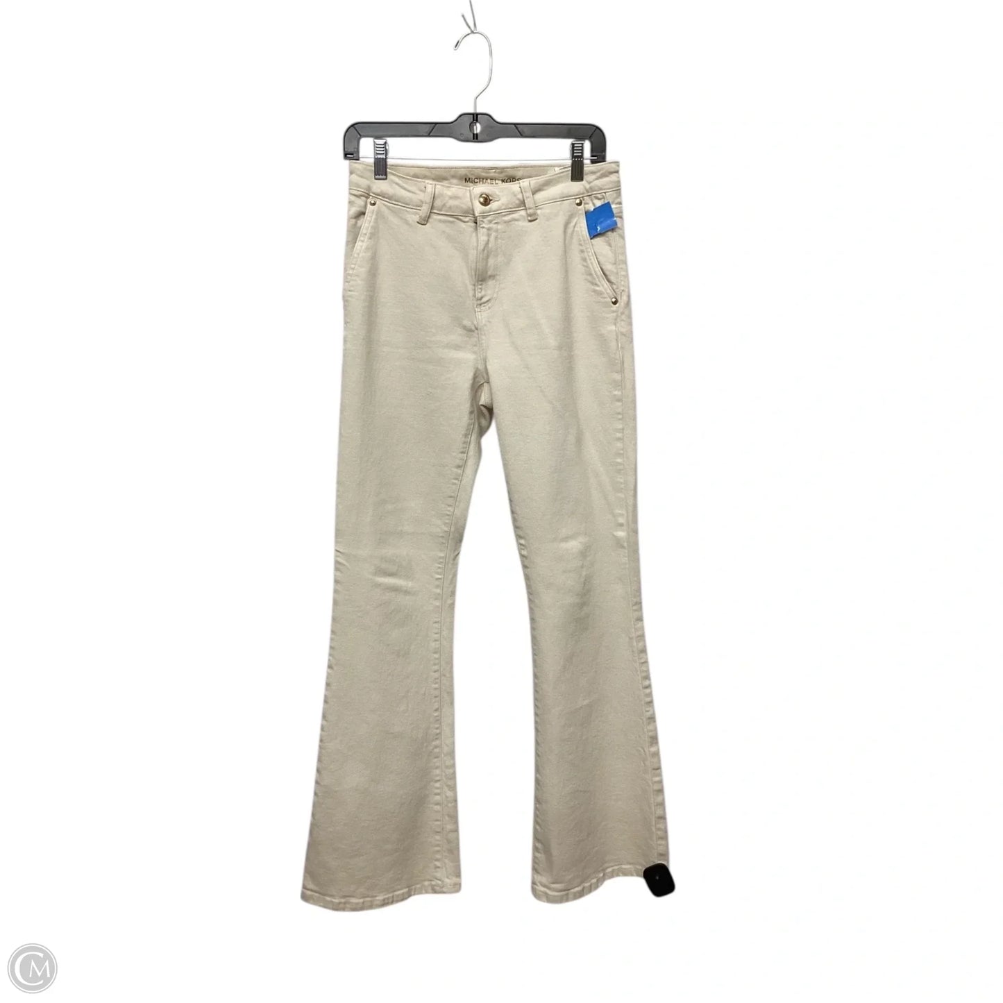 Jeans Flared By Michael By Michael Kors In Cream, Size: 4