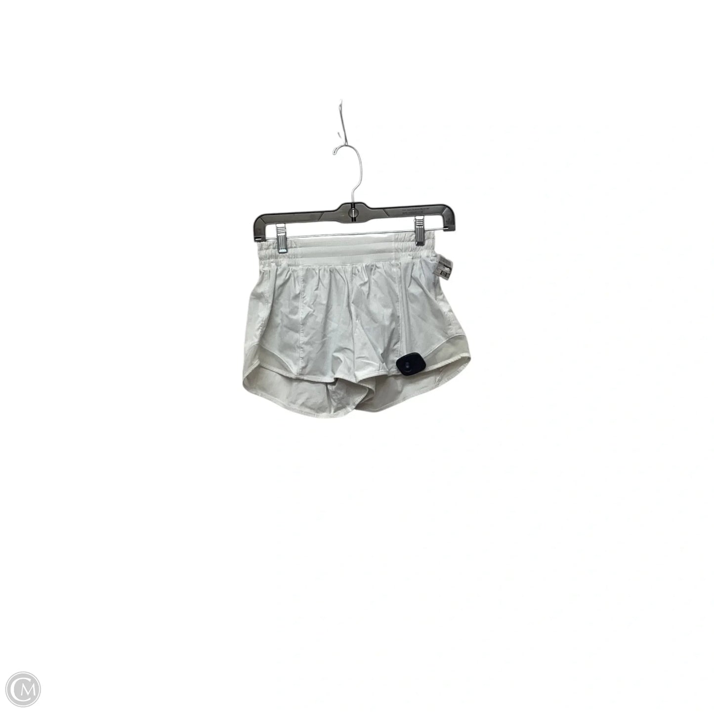 Athletic Shorts By Lululemon In White, Size: 4