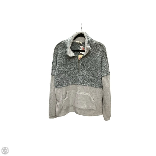 Jacket Faux Fur & Sherpa By Entro In Grey, Size: M