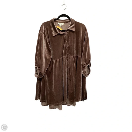 Dress Casual Short By Umgee In Brown, Size: Xl