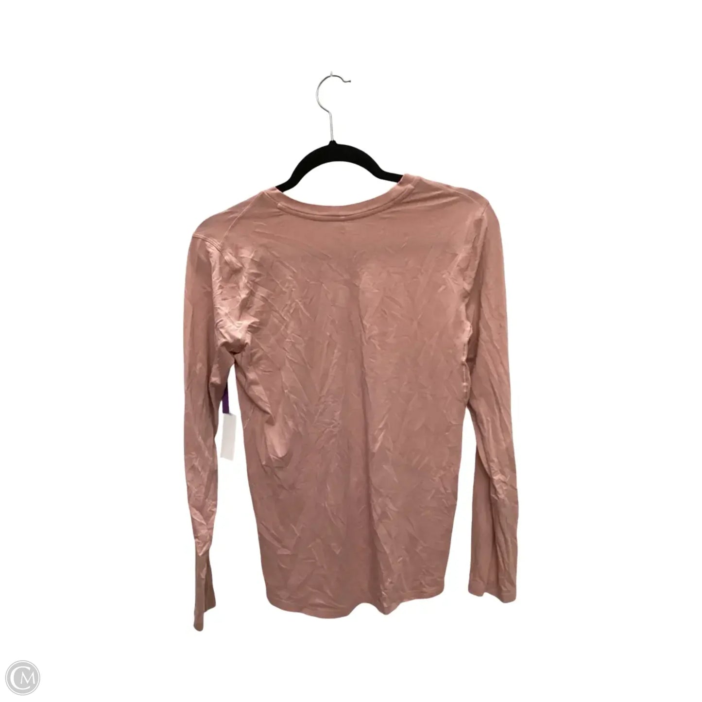 Athletic Top Long Sleeve Crewneck By Lululemon In Pink, Size: 4