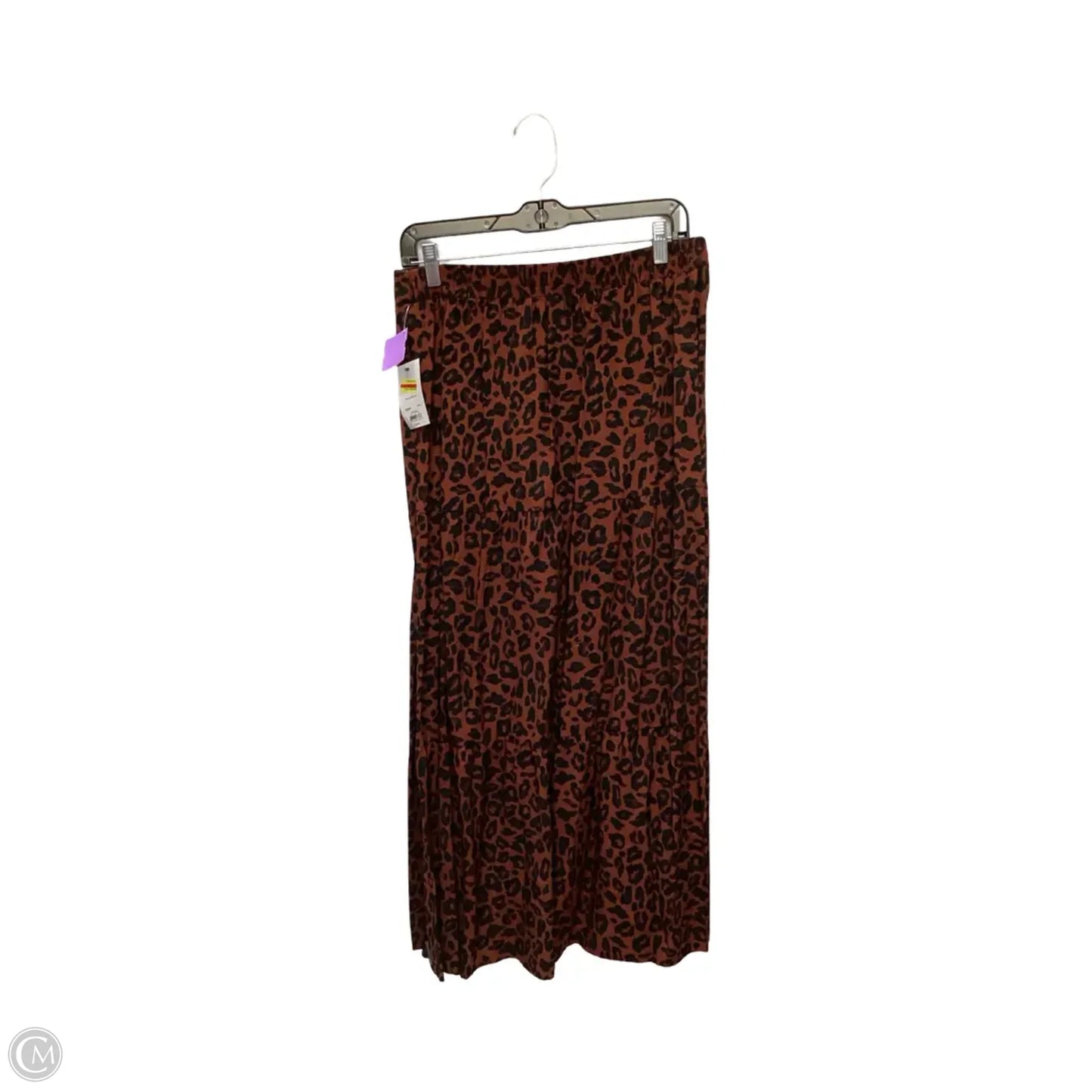 Skirt Midi By Nine West In Animal Print, Size: M