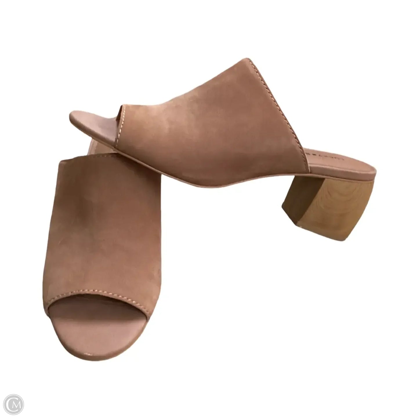 Sandals Heels Block By Lucky Brand In Brown, Size: 8.5