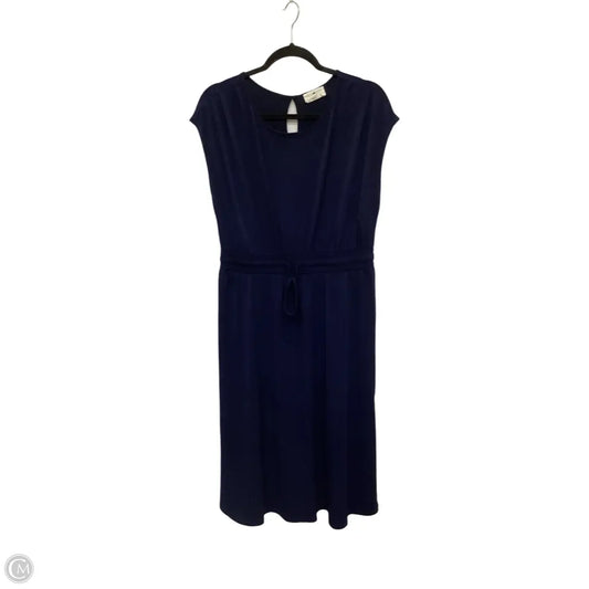 Dress Casual Midi By Betseys Boutique Shop In Navy, Size: L