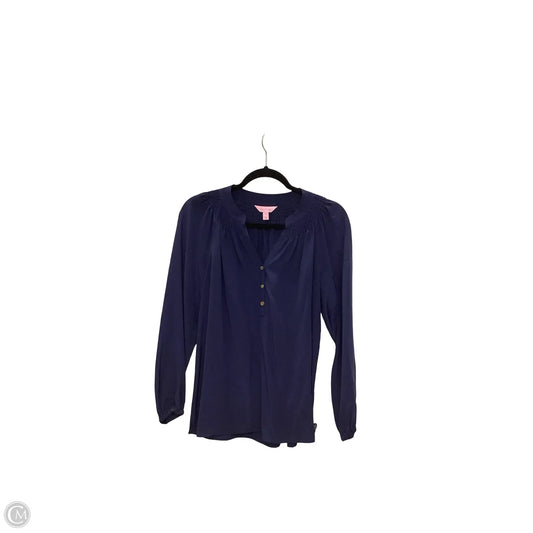 Blouse Designer By Lilly Pulitzer In Navy, Size: S
