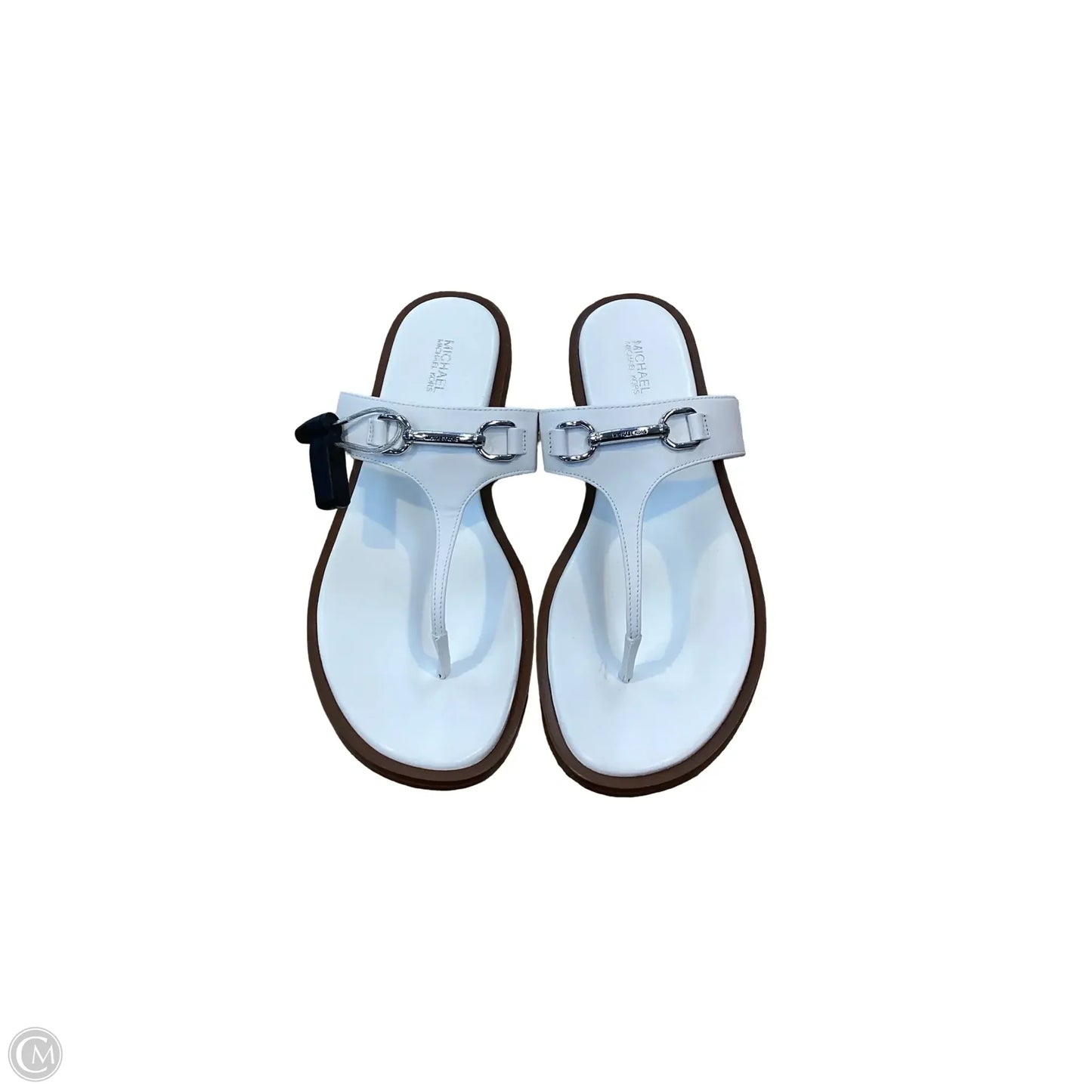 Sandals Flats By Michael By Michael Kors In White, Size: 10