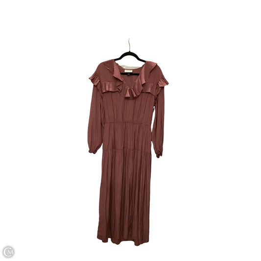 Dress Casual Midi By Universal Thread In Red, Size: S