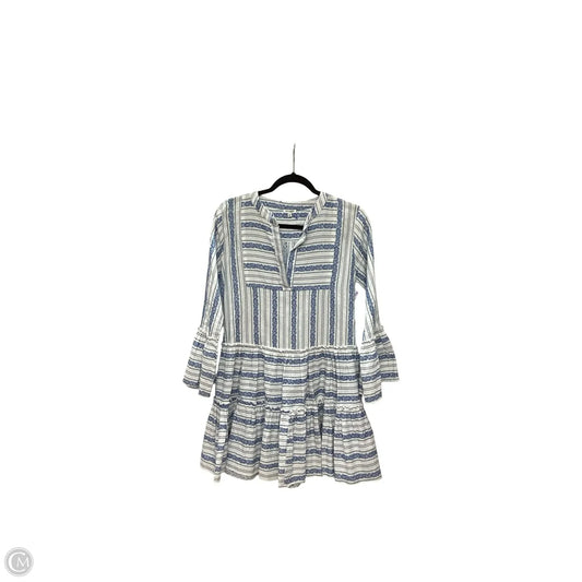 Dress Casual Short By En Creme In Blue & White, Size: S