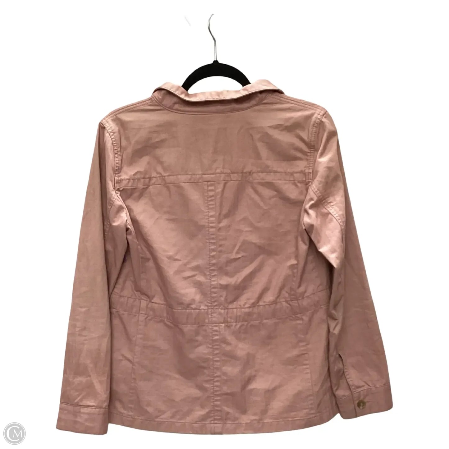 Jacket Denim By Talbots In Pink, Size: Xs