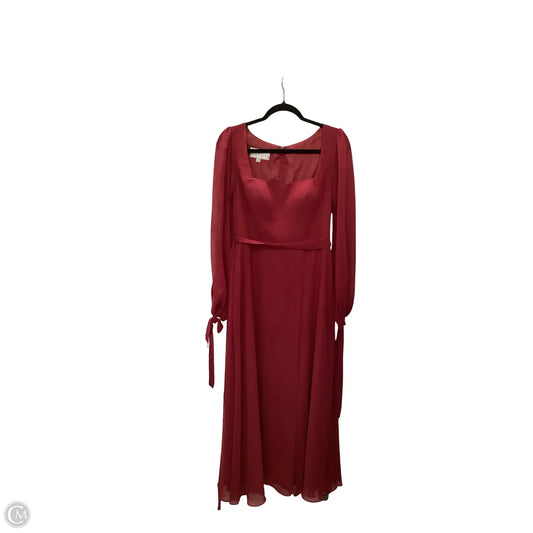 Dress Party Long By Azazie In Red, Size: M
