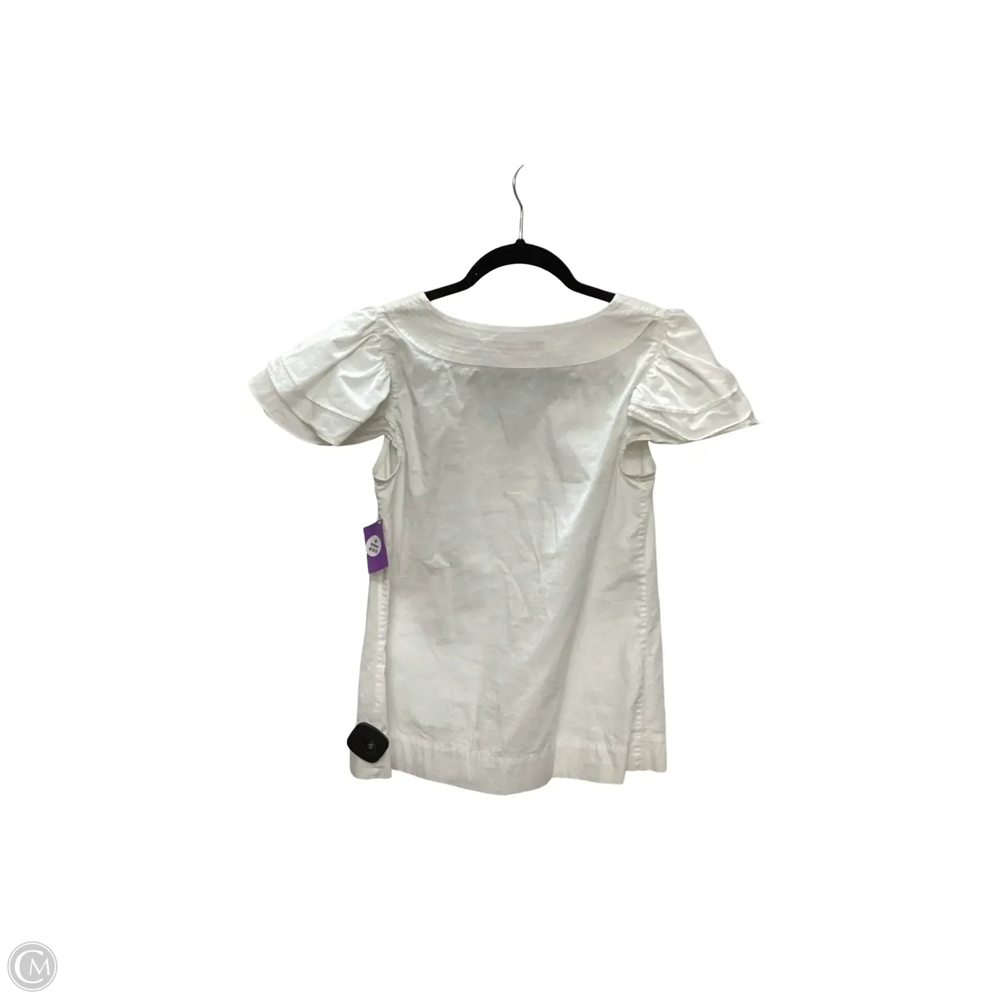 Blouse Short Sleeve By Trina Turk In White, Size: Xs
