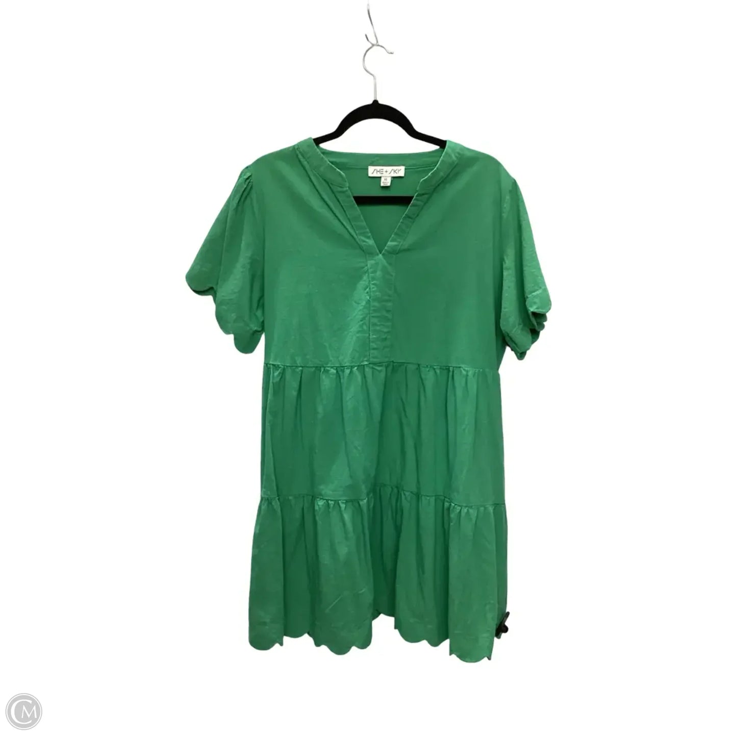 Dress Casual Short By She + Sky In Green, Size: Xl
