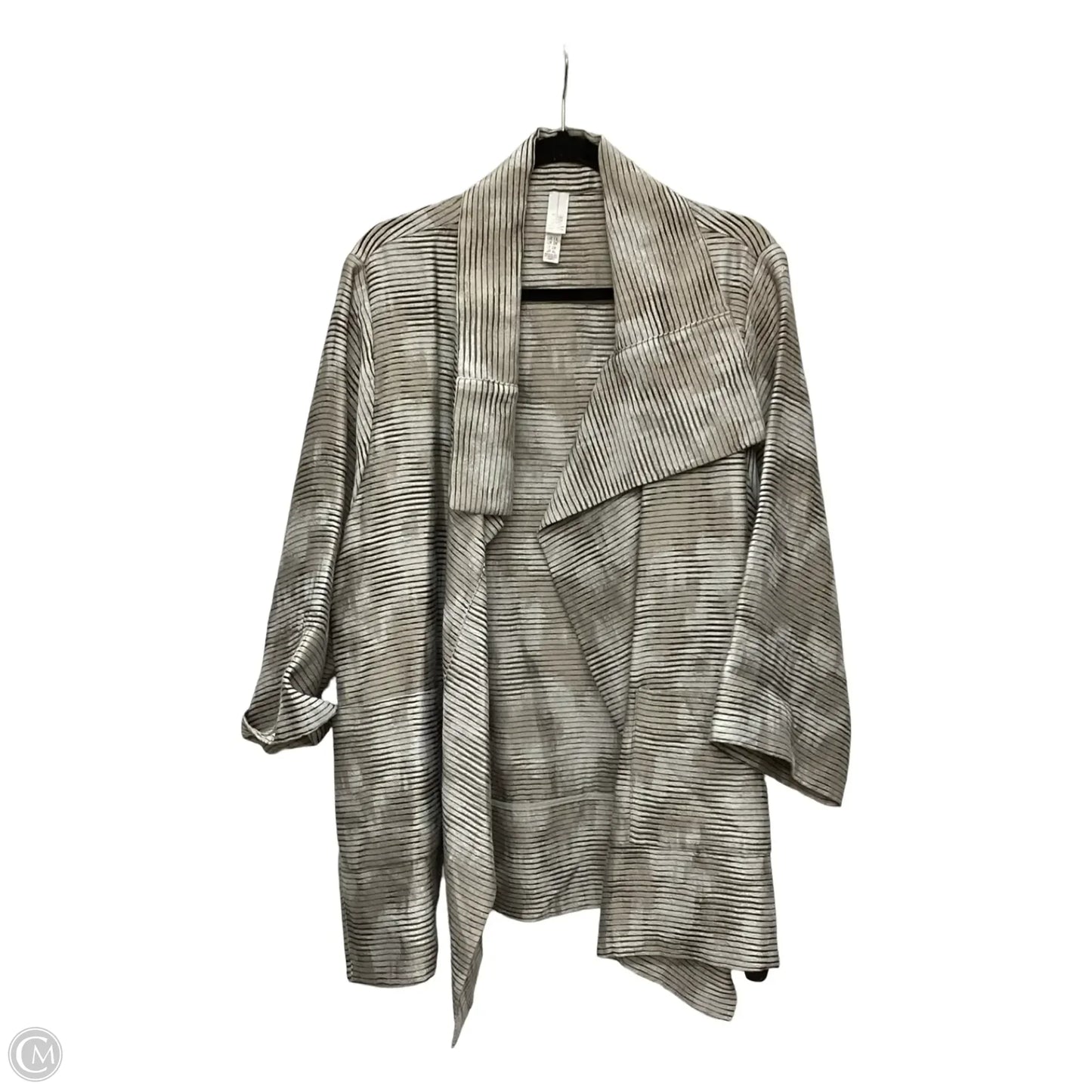 Blazer By Marla Wynne In Tan, Size: 1x