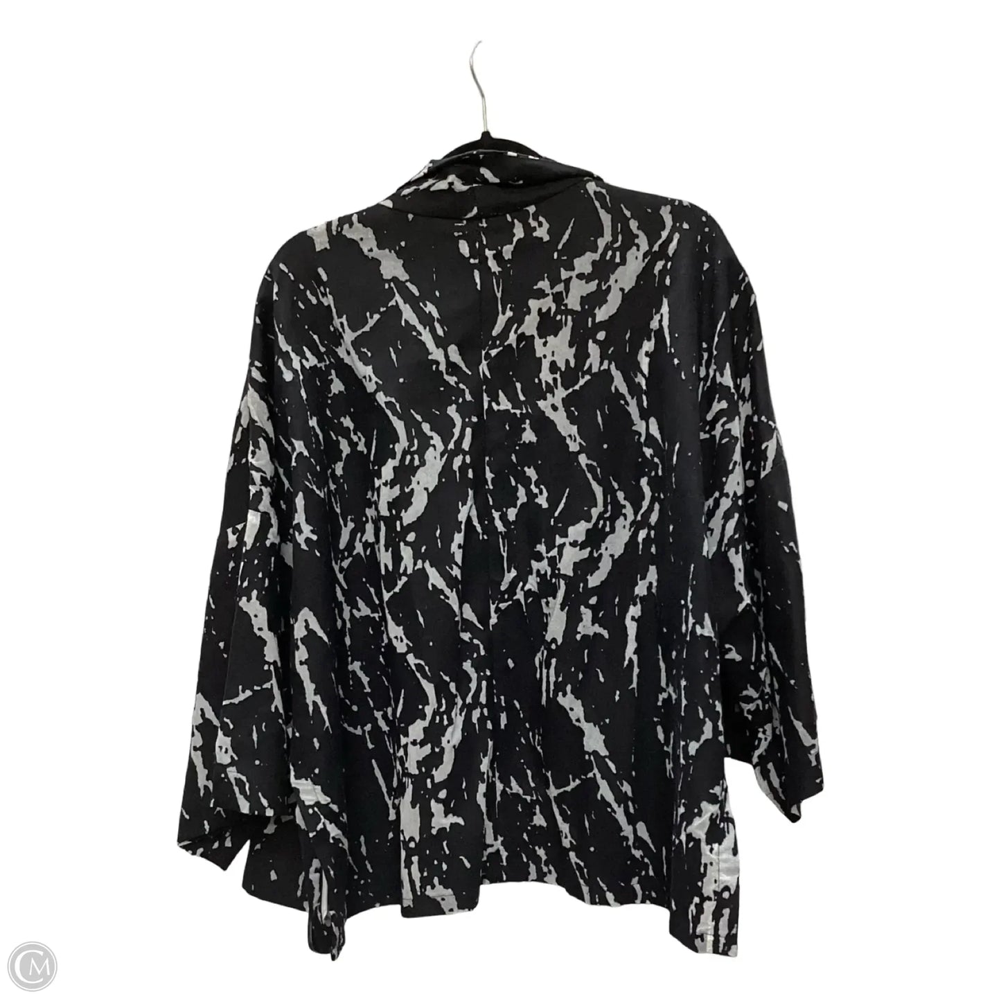 Blazer By Marla Wynne In Black & White, Size: 1x