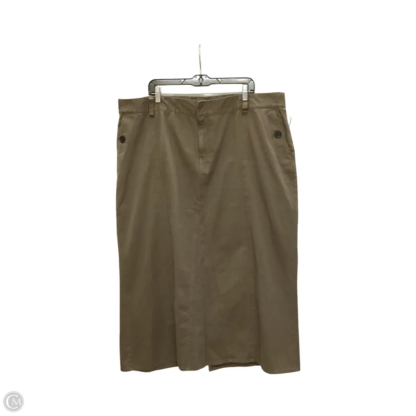 Skirt Midi By Tommy Hilfiger In Brown, Size: 3x