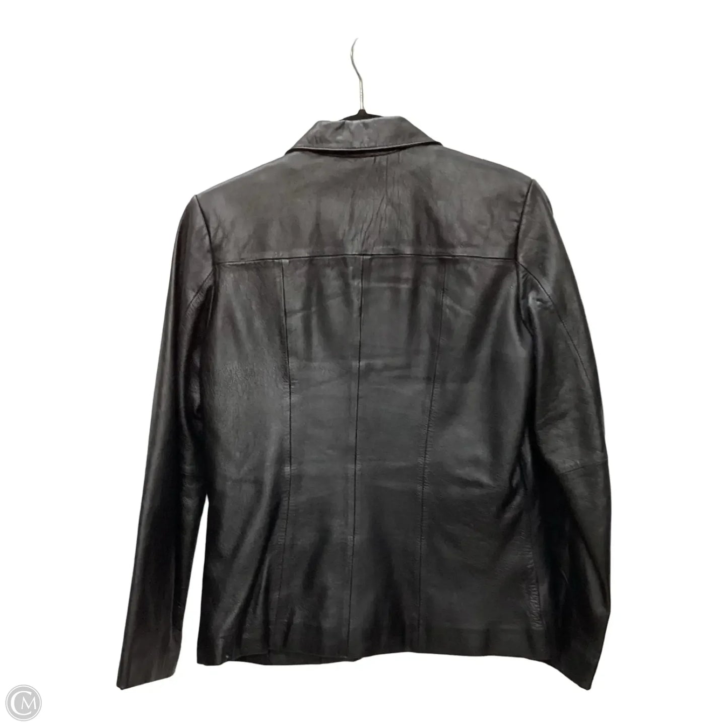 Jacket Leather By Wilsons Leather In Black, Size: S