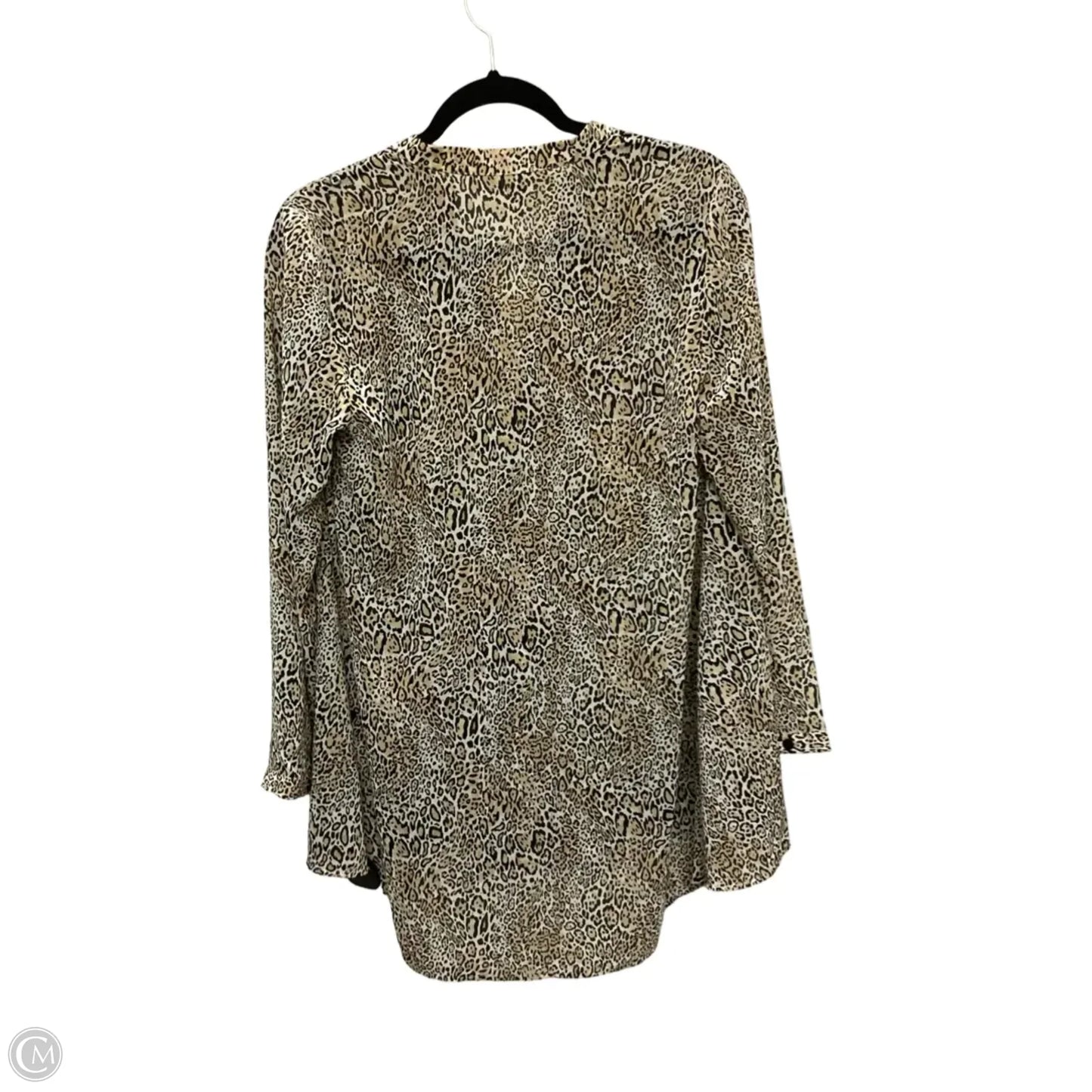 Blouse 3/4 Sleeve By Chicos In Animal Print, Size: 0