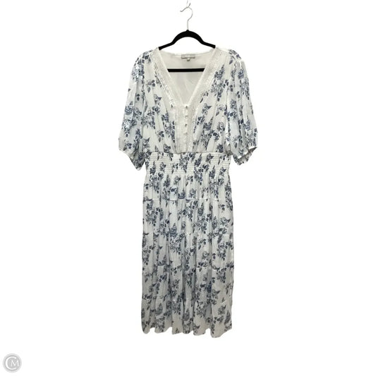 Dress Casual Midi By J Gee In Floral Print, Size: 3x