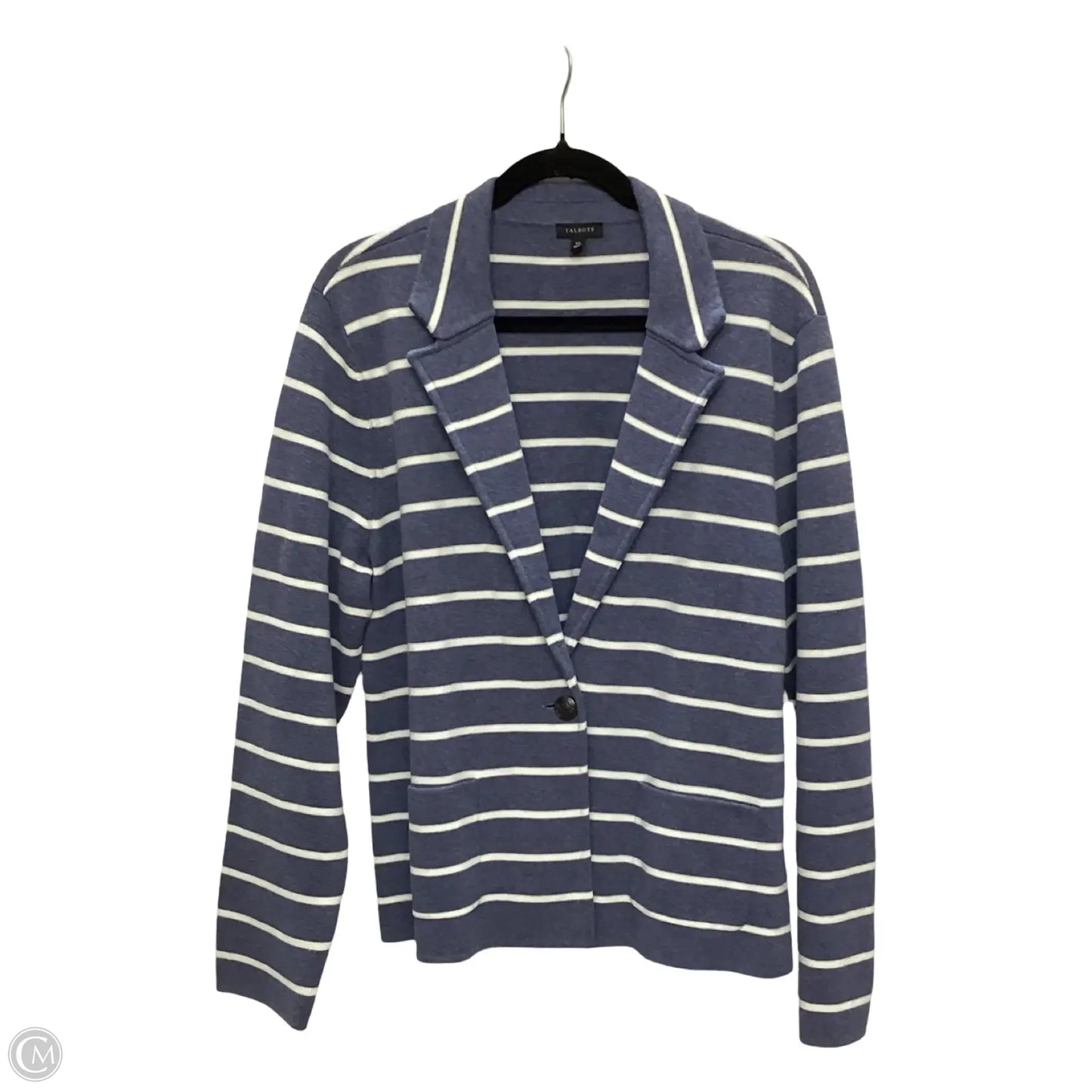 Blazer By Talbots In Striped Pattern, Size: Xl