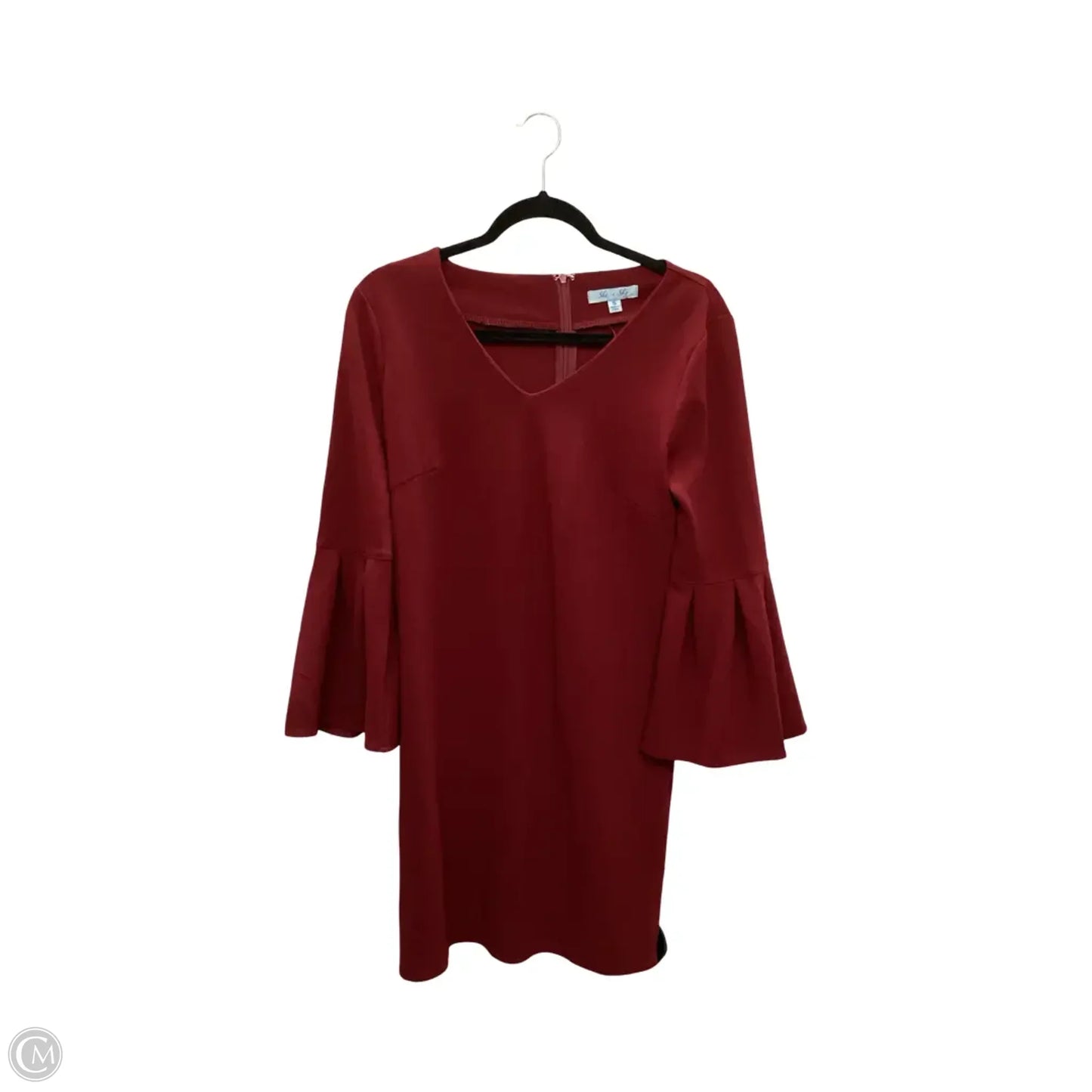 Dress Casual Short By She + Sky In Red, Size: S