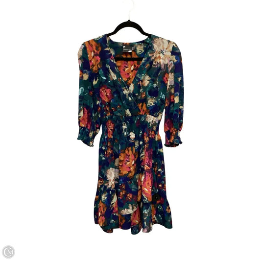 Dress Casual Short By Maison Tara In Floral Print, Size: 4