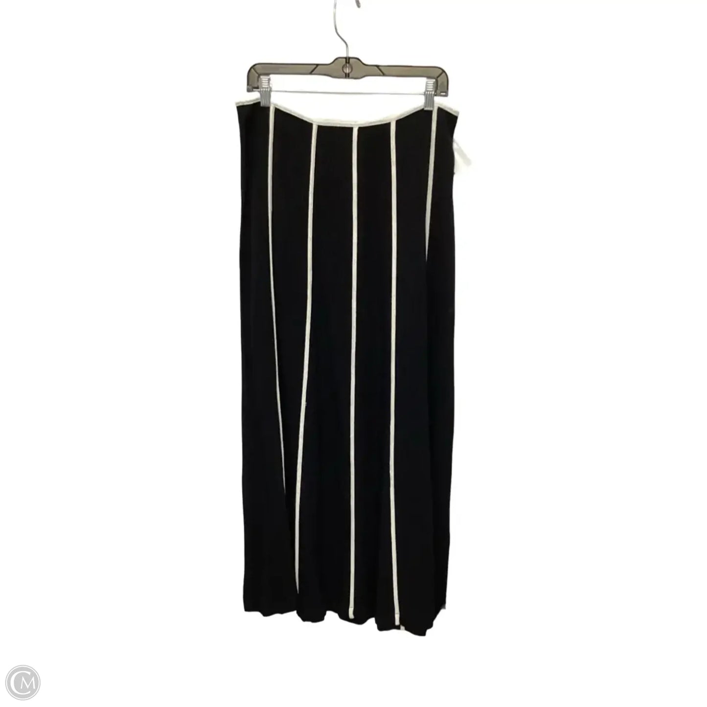 Skirt Maxi By Illa Illa In Black & White, Size: L