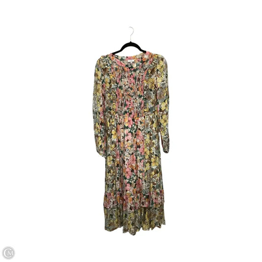 Dress Casual Midi By Voy In Floral Print, Size: M