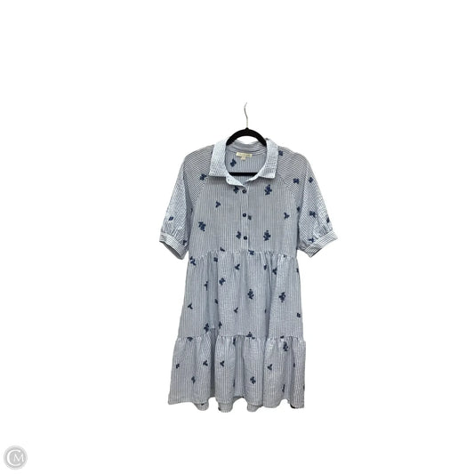 Dress Casual Short By Fig + Flower In Striped Pattern, Size: M