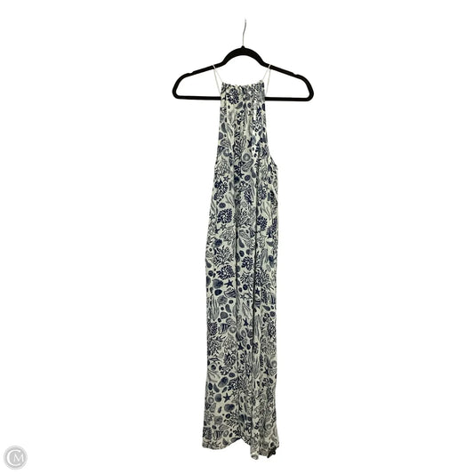 Dress Casual Maxi By Sigrid Olsen In Blue & White, Size: Xl