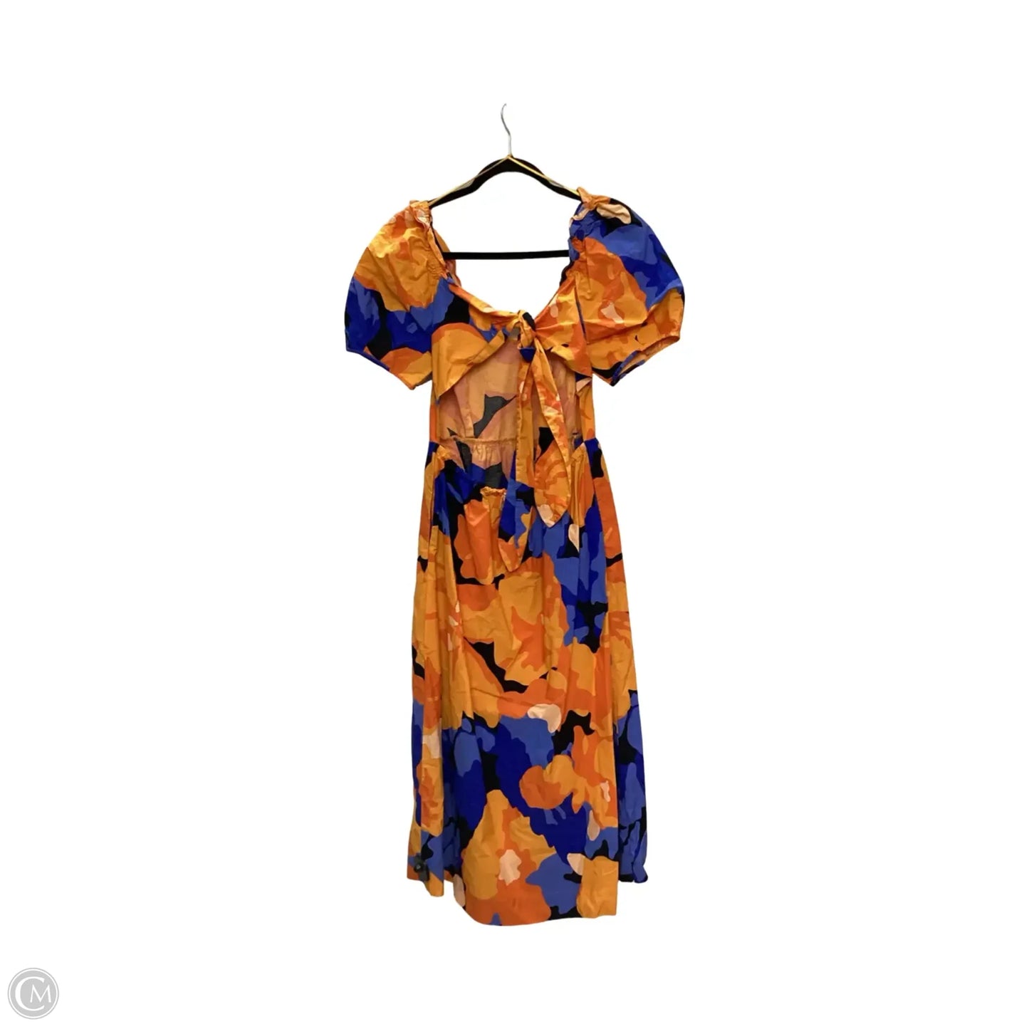 Dress Casual Midi By Clothes Mentor In Orange, Size: 8